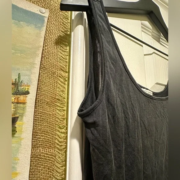 100% Pure Silk Black Tank Top Vintage M - Picture 4 of 4